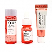 Парфумерія, косметика Набір - Missha Vitamin B12 Double Hydrop 3 Step Care Kit (ton/30ml + ser/10ml + cr/10ml)