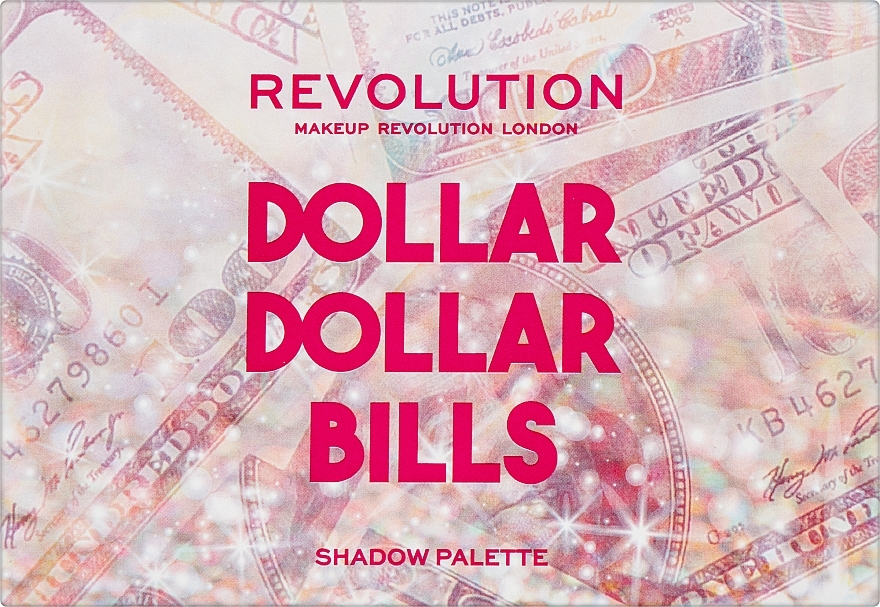 Палетка теней для век - Makeup Revolution Power Shadow Palette Dollar Dollar Bills — фото N2