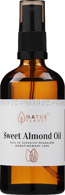 Масло сладкого миндаля нерафинированное - Natur Planet Sweet Almond Oil 100% — фото N1