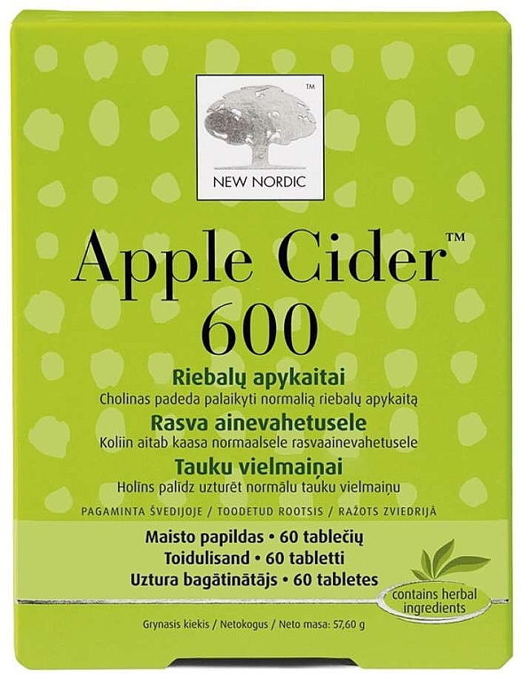 Пищевая добавка для похудения - New Nordic Apple Cider — фото N1