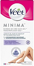 Восковые полоски для депиляции ног - Veet MINIMA Easy Gel Wax Strip — фото N2