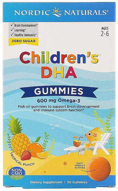 Харчова добавка для дітей 600 мг "Омега-3" - Nordic Naturals Children's DHA Gummies — фото N1