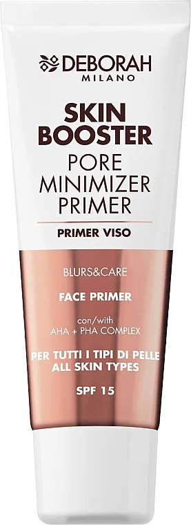 Праймер для обличчя з матувальним ефектом - Deborah Skin Booster Pore Minimizer Primer SPF15 — фото N1