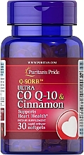Пищевая добавка "Коэнзим Q-10 200 мг и корица" - Puritan's Pride Q-Sorb Co Q-10 200mg & Cinnamon — фото N1