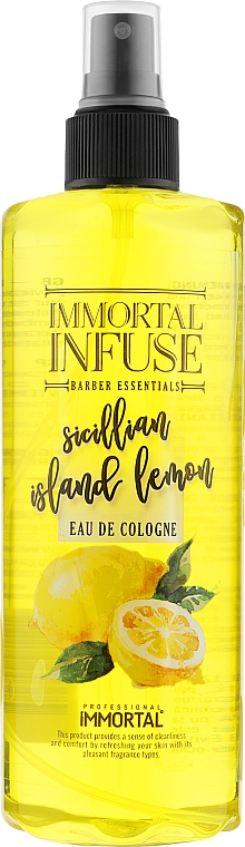 Спрей-одеколон "Sicillian Island Lemon" - Immortal Infuse Eau De Cologne