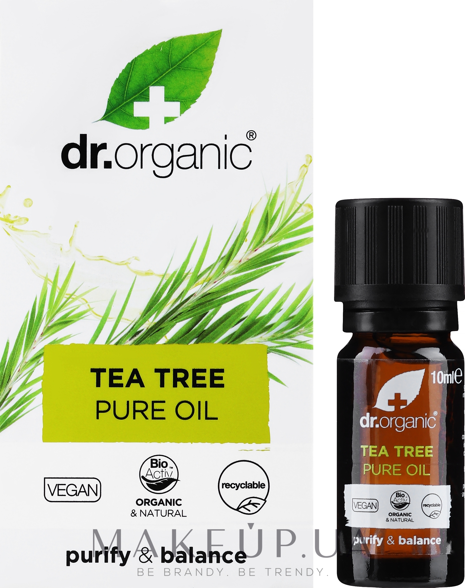 Масло чайного дерева - Dr. Organic Bioactive Organic Tea Tree Aceite Puro — фото 10ml