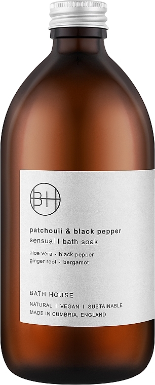 Bath House Patchouli & Black Pepper Cleansing Bath Soak - Піна для ванн — фото N1