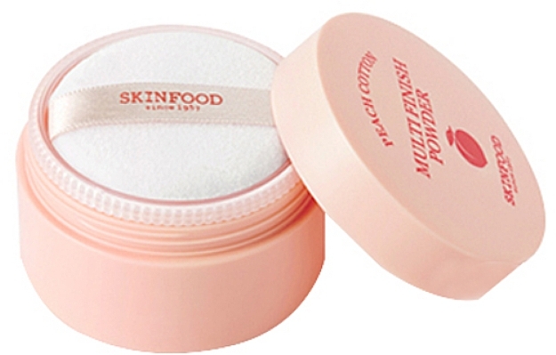 Прозрачная рассыпчатая пудра - Skinfood Peach Cotton Multi Finish Powder — фото N1