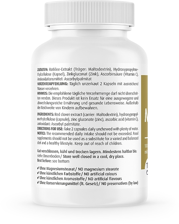 Пищевая добавка "МеноВитал плюс" 460 мг - ZeinPharma MenoVital Plus Capsules — фото N2