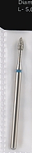 Парфумерія, косметика Фреза алмазна, крапля з вузькою шийкою 2.3 мм, синя - Head The Beauty Tools