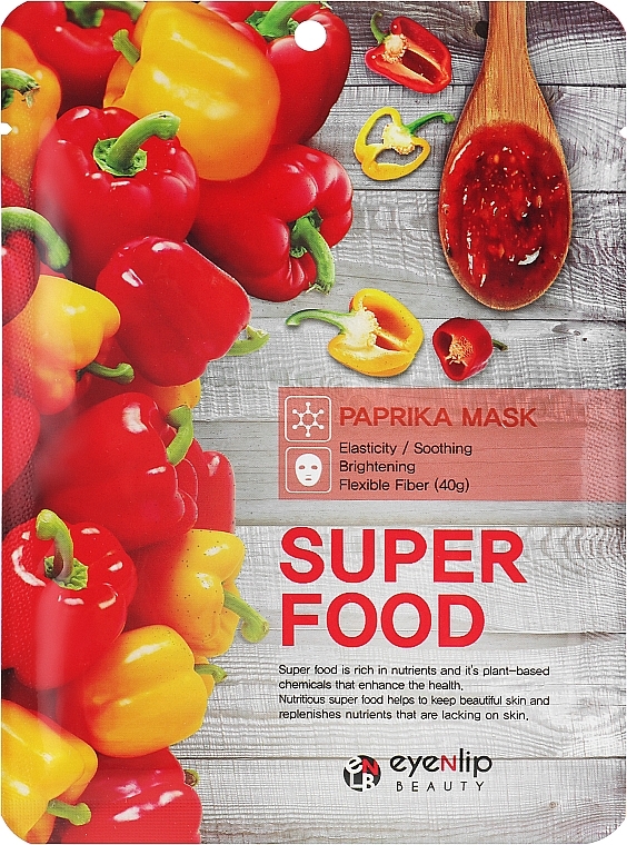 Тканинна маска для обличчя - Eyenlip Super Food Mask — фото N1