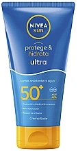 Парфумерія, косметика Сонцезахисний лосьйон для обличчя - NIVEA Sun Protect & Moisturize Ultra Spf50