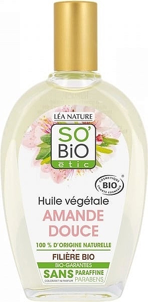 Масло для тела "Миндаль" - So'Bio Etic Organic Almond Oil — фото N1