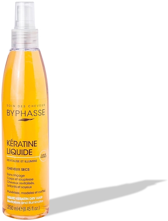 Защитное средство для сухих и поврежденных волос - Byphasse Liquid Keratin Activ Protect Dry Hair — фото N1