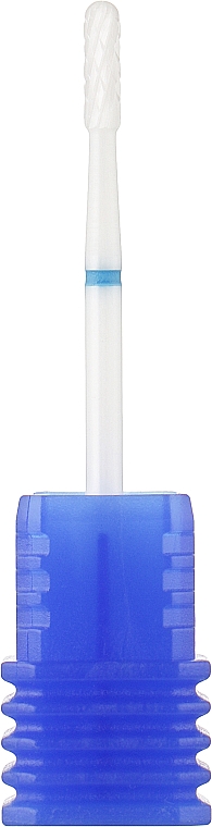 Фреза керамічна, закруглений циліндр, 2,3 мм, синя - Head The Beauty Tools — фото N1