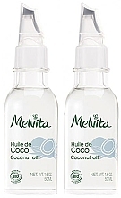 Набор "Кокосовое масло" - Melvita Huiles De Beaute Coconut Oil Duo (2 x f/oil/50ml) — фото N2