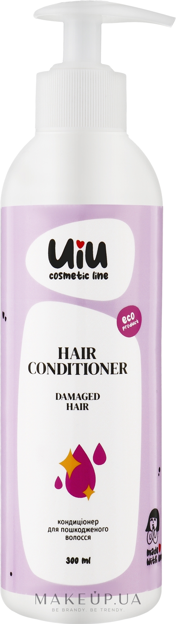Кондиціонер для пошкодженого волосся - Uiu Hair Conditioner — фото 300ml