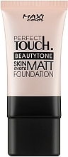 Духи, Парфюмерия, косметика Тональный крем - Maxi Color Perfect Touch Beautytone Matt Foundation