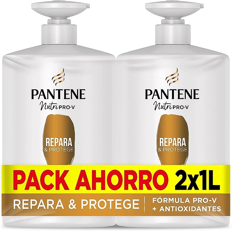 Набор - Pantene Pro-V Repair & Protect Shampoo (shmp/2x1000ml) — фото N1