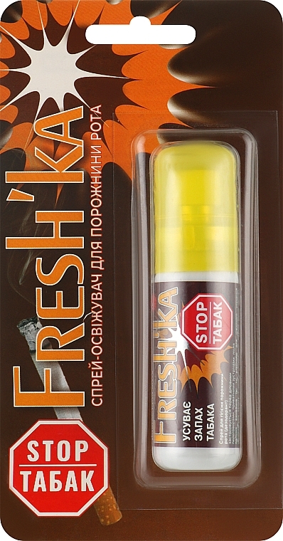 Спрей-освіжувач для ротової порожнини "Fresh'ka STOP-Тютюн" - Флорі Спрей — фото N1
