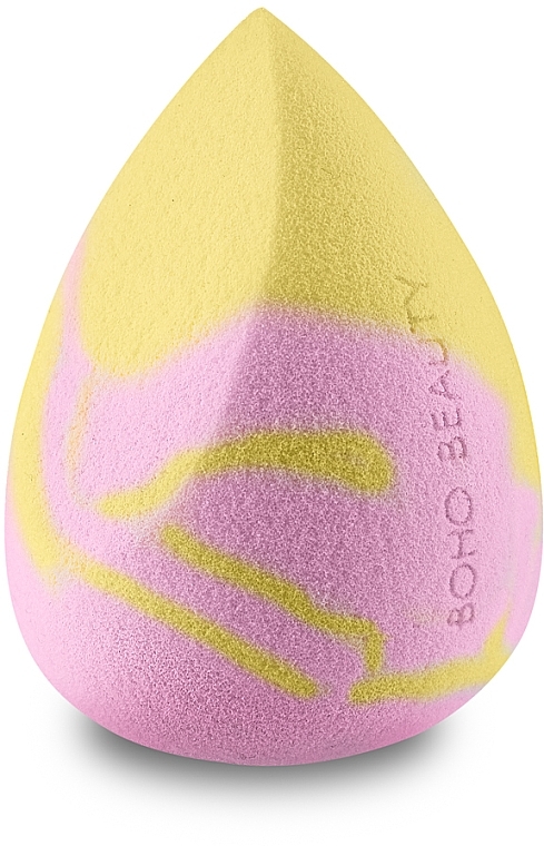Спонж для макіяжу, середній, рожевий з жовтим - Boho Beauty Bohomallows Medium Cut Pink Lemon — фото N1