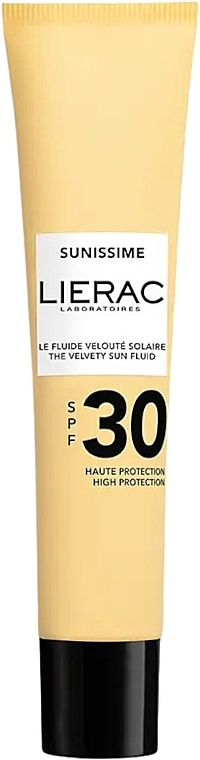 Сонцезахисний флюїд для обличчя - Lierac Sunissime The Velvety Sun Fluid SPF30 — фото N1