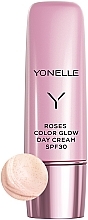 Духи, Парфюмерия, косметика Осветляющий дневной крем для лица c SPF 30 - Yonelle Roses Color Glow Day Cream SPF 30