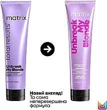 УЦЕНКА Восстанавливающий несмываемый уход для укрепления волос - Matrix Total Results Unbreak My Blonde Reviving Leave-in Treatment * — фото N2