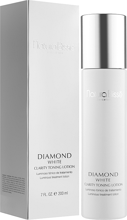 Тонизирующий и осветляющий лосьон - Natura Bisse Diamond White Clarity Toning Lotion — фото N2