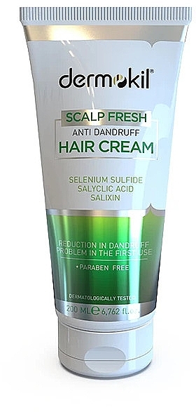 Крем-кондиционер против перхоти - Dermokil Scalp Fresh Anti Dandruff Hair Cream — фото N1