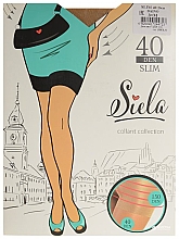 Колготки женские "Slim Collant", 40 Den, daino - Siela — фото N3