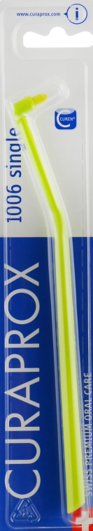 Монопучкова зубна щітка "Single CS 1006", салатова - Curaprox — фото N1