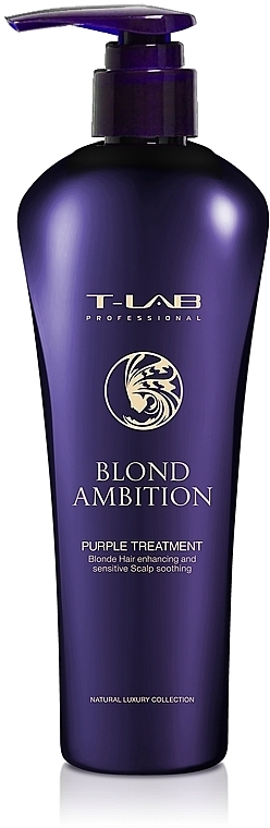 Кондиціонер для корекції кольору й живлення волосся - T-LAB Professional Blond Ambition Purple Treatment — фото N1