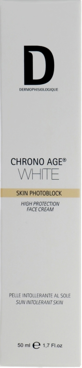Защитный крем для лица против пигментации Spf 30 - Dermophisiologique Chrono Age White Photoblock Sun Protection — фото N1