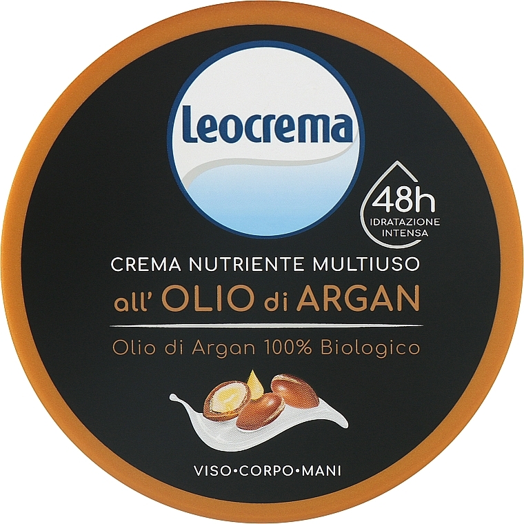 Крем для лица, тела и рук с аргановым маслом - Leocrema Multipurpose Cream Argan Oil — фото N1