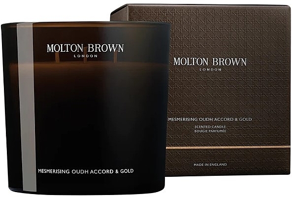 Molton Brown Mesmerising Oudh Accord & Gold - Ароматична свічка з 3 ґнотами — фото N1