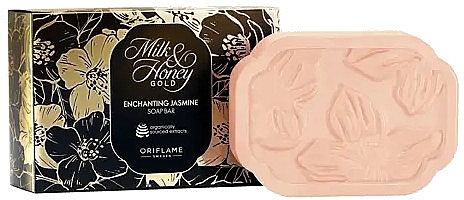 Мыло "Чарующий жасмин" - Oriflame Milk & Honey Gold Enchanting Jasmine Soap Bar — фото N2