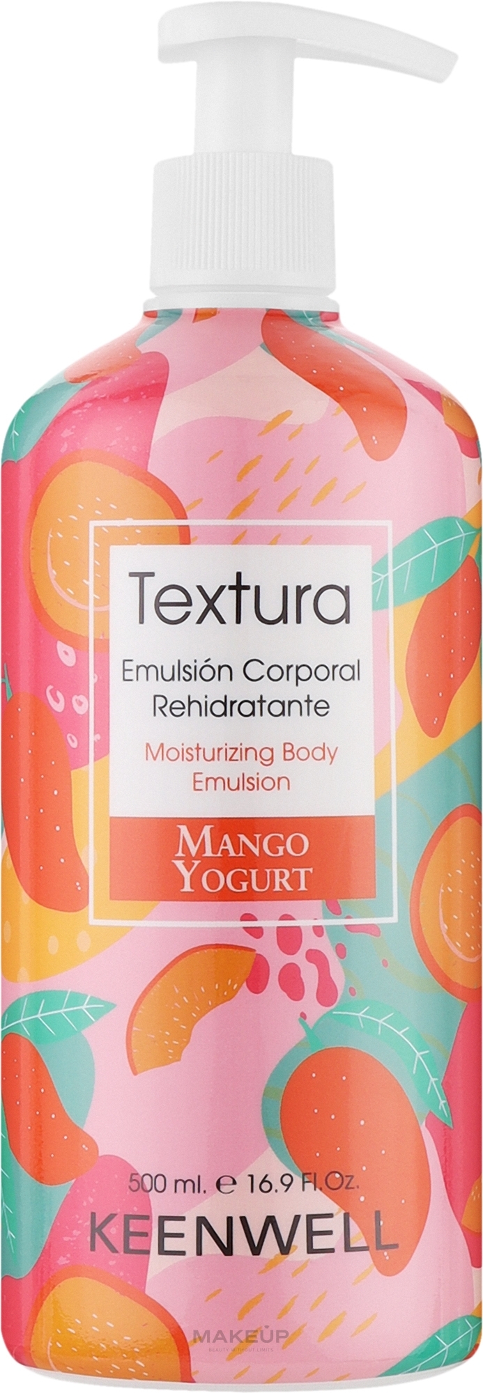 Увлажняющее питательное молочко для тела "Манго и йогурт" - Keenwell Textura Moisturizing Body Emulsion Mango Yogurt — фото 500ml