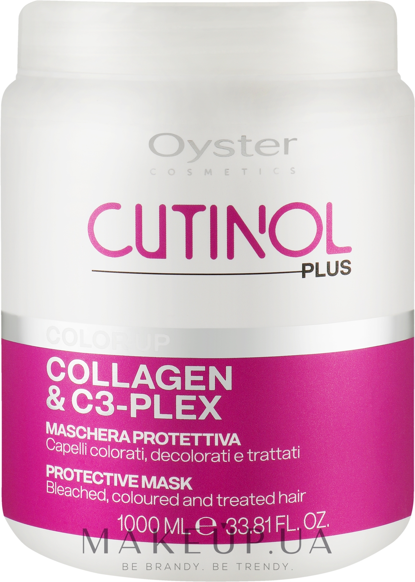 Маска для окрашенных волос - Oyster Cutinol Plus Collagen & C3-Plex Color Up Protective Mask — фото 1000ml