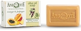 Оливковое мыло с манго и папайей - Aphrodite Olive Oil Soap With Mango & Papaya — фото N1