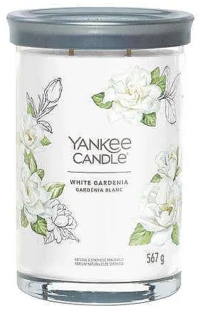 Ароматична свічка на підставці "Біла гарденія", 2 ґноти - Yankee Candle White Gardenia Tumbler — фото N1