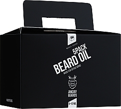 Парфумерія, косметика Набір - Angry Beards 5pack Beard Oil (beard/oil/5x10ml)