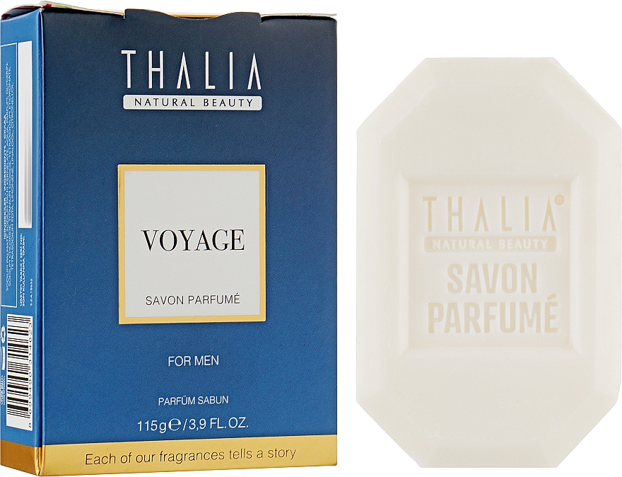 Мыло парфюмированное для мужчин "Путешествие" - Thalia Voyage Soap — фото N3