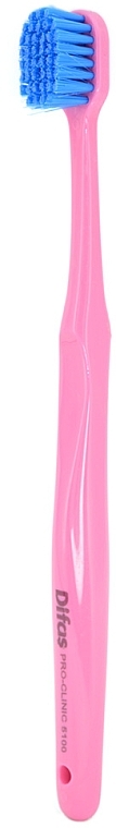 Зубная щетка "Ultra Soft" 512063, розовая с синей щетиной, в кейсе - Difas Pro-Clinic 5100 — фото N2
