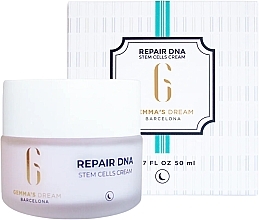 Живильний і відновлювальний нічний крем для обличчя - Gemma's Dream Repair DNA Stem Cells Cream — фото N1
