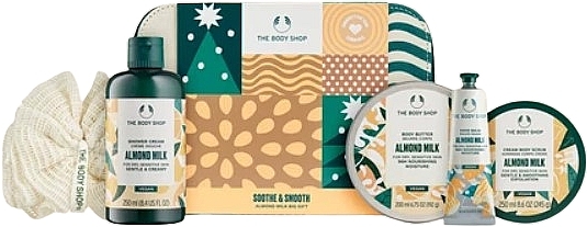 Набор, 6 продуктов - The Body Shop Soothe & Smooth Almond Milk Big Gift — фото N1
