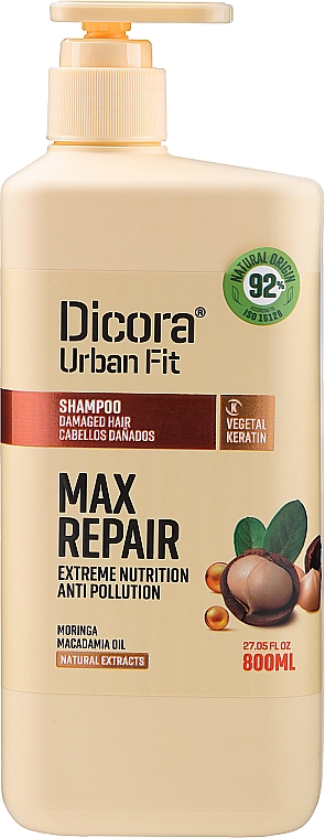 Шампунь для поврежденных волос "Максимальное восстановление" - Dicora Urban Fit — фото N3