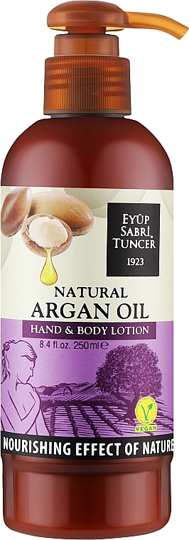 Увлажняющий лосьон для рук и тела с аргановым маслом и маслом ши - Eyup Sabri Tuncer Argan Oil — фото N1