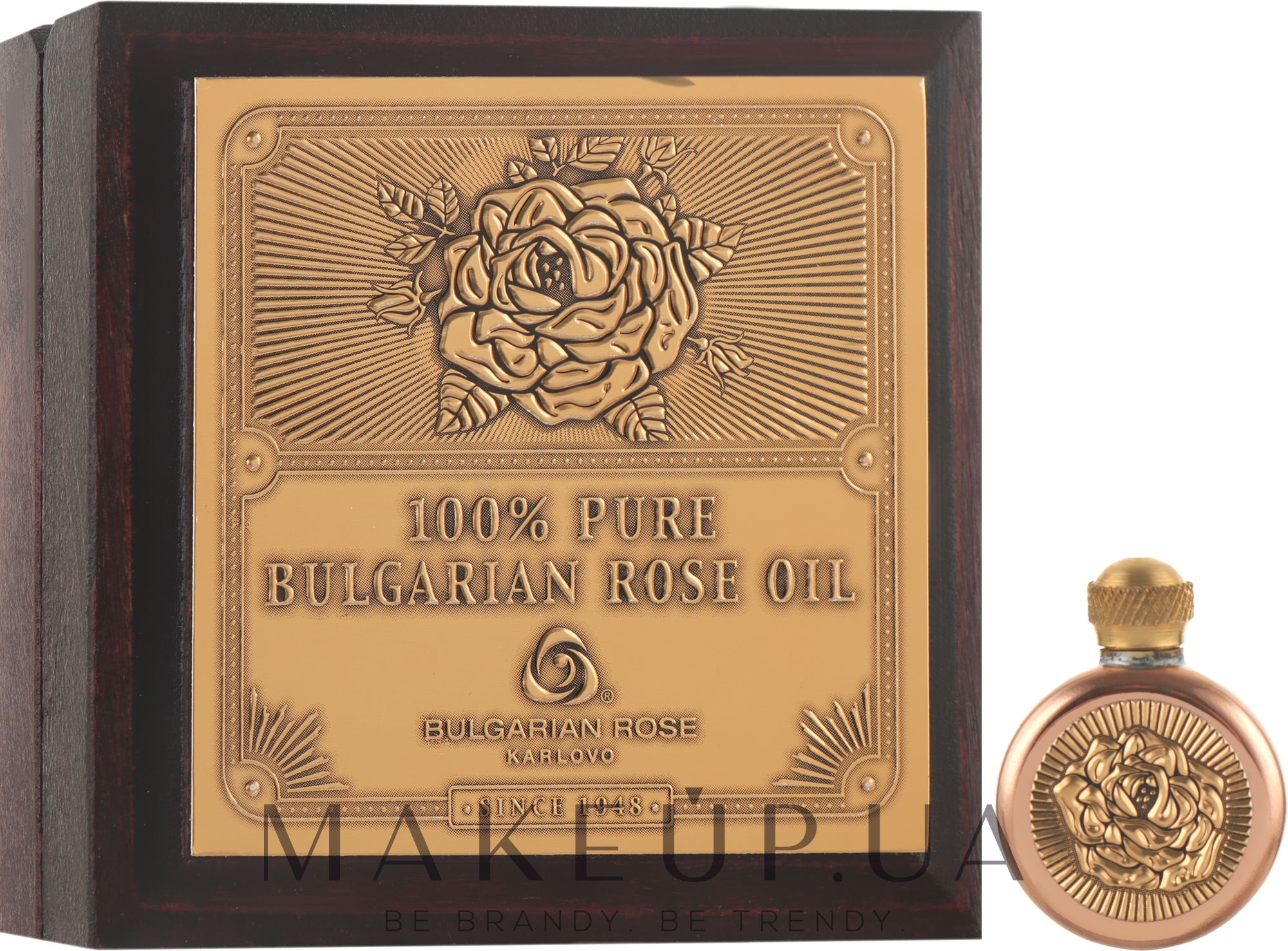 Натуральна олія троянди у дерев'яній коробці - Bulgarian Rose Oil — фото 5g