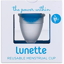 Менструальная чаша, модель 2, прозрачная - Lunette Reusable Menstrual Cup Clear Model 2 — фото N2